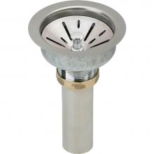 Elkay LK99FCS - Fireclay Deluxe Drain with Satin Finish 3-1/2'' Type 304 Stainless Steel Body