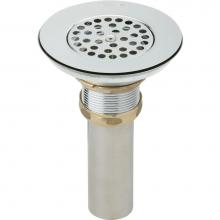 Elkay LKVR18 - 3-1/2''Drain Nickel Plated Brass Body Vandal-resistant Strainer and Tailpiece