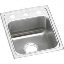 Elkay LR15172 - 18 Gauge Stainless Steel 15'' x 17.5'' x 7.625'' Single Bowl Drop-in