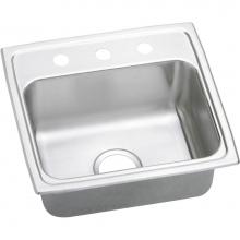 Elkay LRQ19183 - 18 Gauge Stainless Steel 19'' x 18'' x 7.625'' Single Bowl Top Mount