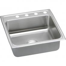 Elkay LRQ22221 - 18 Gauge Stainless Steel 22'' x 22'' x 7.625'' Single Bowl Top Mount