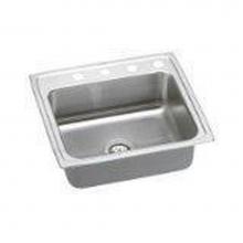 Elkay LR2522X - 18 Gauge Stainless Steel 25'' x 22'' x 8.125'' Single Bowl Drop-in K