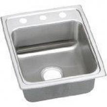 Elkay LRAD172055X - 18 Gauge Stainless Steel 17'' x 20'' x 5.5'' Single Bowl Drop-in Kit