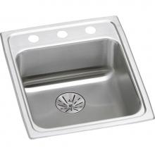 Elkay LRAD172065PD0 - 18 Gauge Stainless Steel 17'' x 20'' x 6.5'' Single Bowl Drop-in Kit