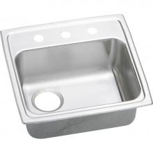 Elkay LRADQ191855L3 - 18 Gauge Stainless Steel 19'' x 18'' x 5.5'' Single Bowl Drop-in Kit
