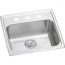 Elkay LRAD191865PD3 - 18 Gauge Stainless Steel 19'' x 18'' x 6.5'' Single Bowl Drop-in Kit