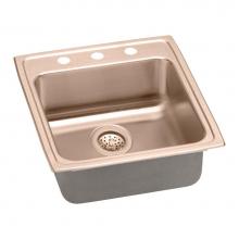 Elkay LRAD2022653-CU - 18 Gauge CuVerro antimicrobial copper 19.5'' x 22'' x 6.5'' Single B