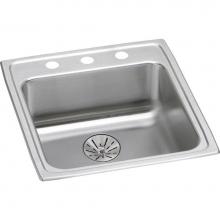 Elkay LRAD202265PD0 - 18 Gauge Stainless Steel 19.5'' x 22'' x 6.5'' Single Bowl Drop-in K