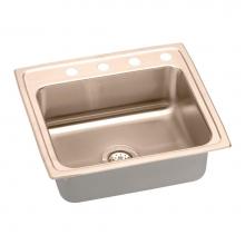 Elkay LRAD2219451-CU - 18 Gauge CuVerro antimicrobial copper 22'' x 19.5'' x 4.5'' Single B