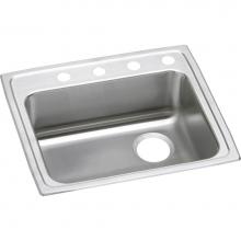 Elkay LRAD221955R5 - Lustertone Classic Stainless Steel 22'' x 19-1/2'' x 5-1/2'', Single