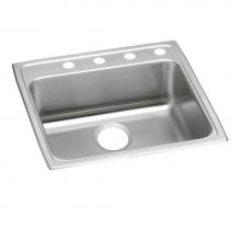 Elkay LRAD222260MR2 - Lustertone Classic Stainless Steel 22'' x 22'' x 6'', MR2-Hole Singl