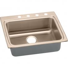 Elkay LRAD2522503-CU - 18 Gauge CuVerro antimicrobial copper 25'' x 22'' x 5'' Single Bowl