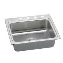 Elkay LRAD252265X - 18 Gauge Stainless Steel 25'' x 22'' x 6.5'' Single Bowl Drop-in Kit