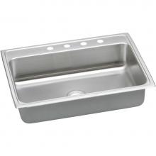 Elkay LRADQ3122504 - 18 Gauge Stainless Steel 31'' x 22'' x 5'' Single Bowl Drop-in Kitch