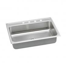 Elkay LRQ31220 - 18 Gauge Stainless Steel 31'' x 22'' x 7.625'' Single Bowl Top Mount