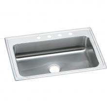 Elkay LRS33220 - 18 Gauge Stainless Steel 33'' x 22'' x 7.625'' Single Bowl Drop-in K
