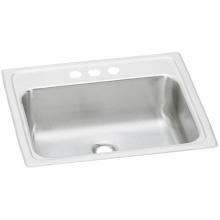 Elkay PSLVR1917LO2 - 20 Gauge Stainless Steel 19'' x 17'' x 6.125'' Single Bowl Drop-in B