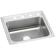 Elkay PSR25210 - 20 Gauge Stainless Steel 25'' x 21.25'' x 7.5'' Single Bowl Drop-in