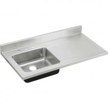 Elkay S4819L3 - 18 Gauge Stainless Steel 48'' x 25'' x 7.5'' Single Bowl Custom Sink