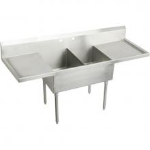 Elkay SS8230LR0 - SS DOUBLE COMPT SCULLERY SINK
