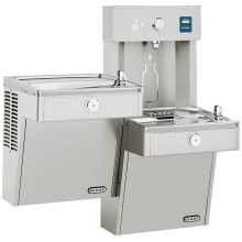 Elkay VRCTLDDWSK - ezH2O Vandal-Resistant Bottle Filling Station & Bi-Level Cooler Non-Filtered Non-Refrigerated