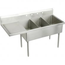 Elkay SS8360LOF3 - Sturdibilt Stainless Steel 85-1/2'' x 27-1/2'' x 14'' Floor Mount, T