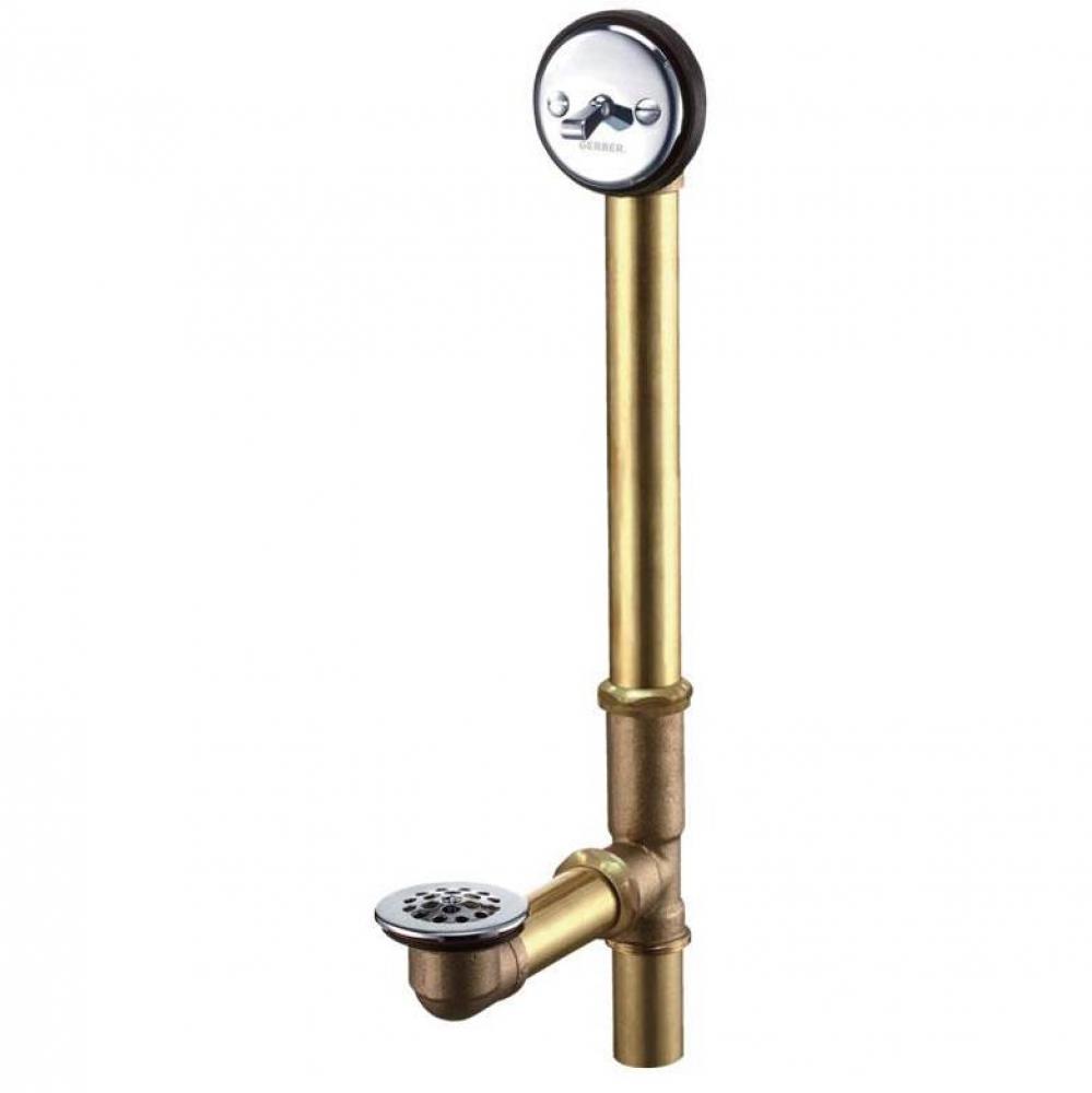 Maxwell SE Trip Lever Drain for Roman Tub Chrome