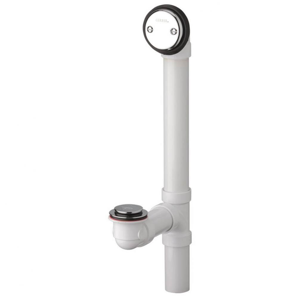 Gerber Classics Schedule 40 PVC Auto Trip Drain for Standard Tub Chrome