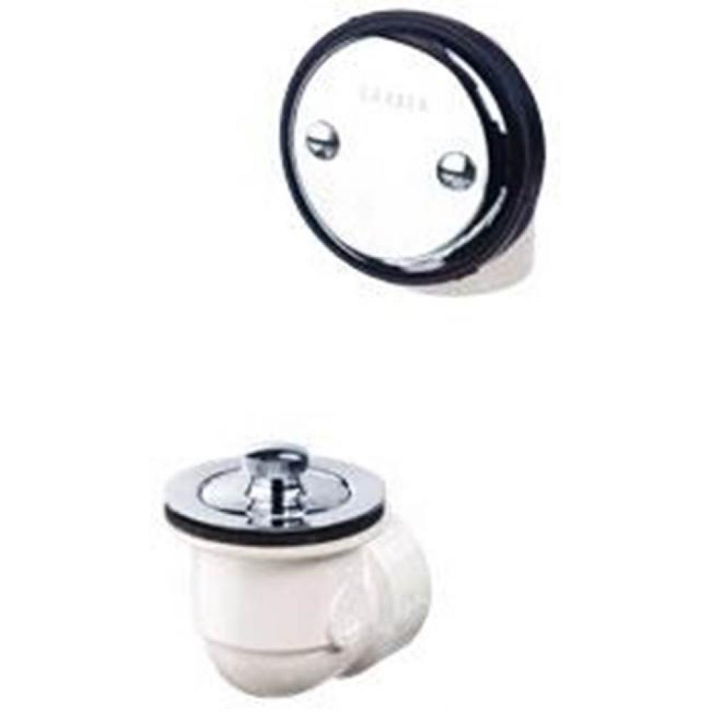 Gerber Classics Schedule 40 PVC Lift & Turn Drain Kit for Standard Tub Chrome