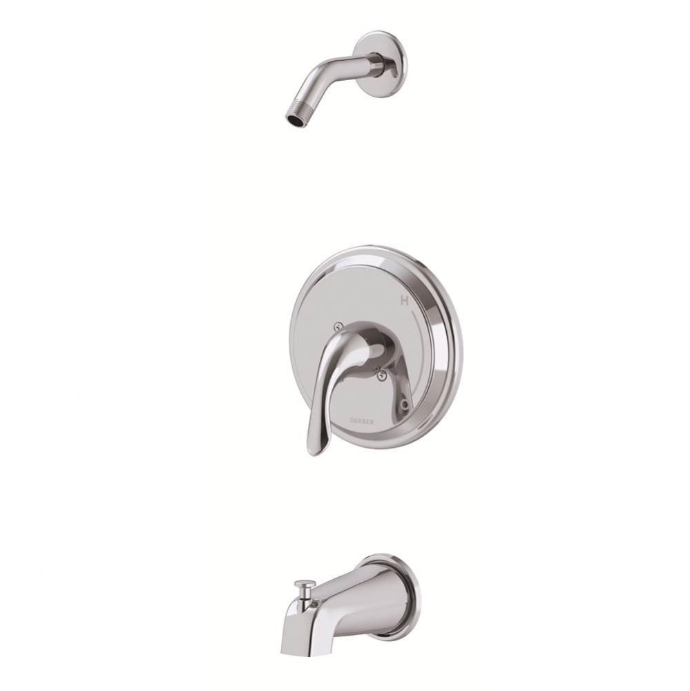 Viper 1H Tub & Shower Trim Kit & Treysta Cartridge w/Diverter on Spout Less Showerhead Chr