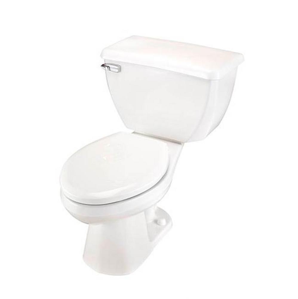 Ultra Flush 1.28gpf EL 14'' RI Combo: GHE21372 Bowl w/ GHE28384 Tank White