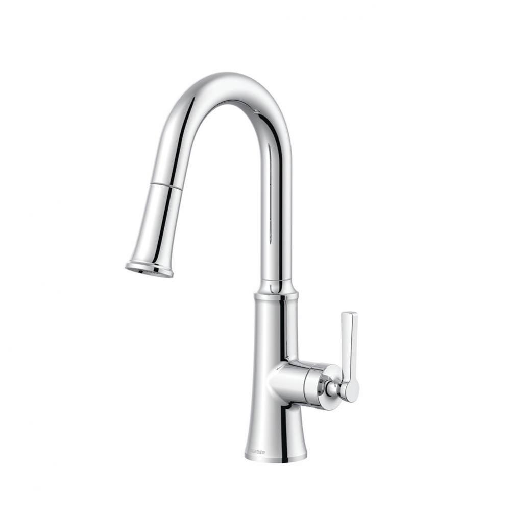 Northerly 1H Pull-Down Prep Faucet w/ Snapback 1.75gpm Chrome