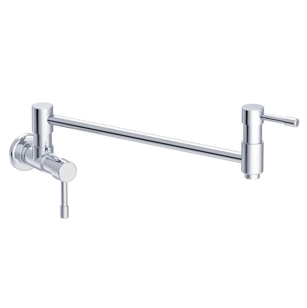 Melrose Wall Mount Pot Filler 2.2gpm Chrome