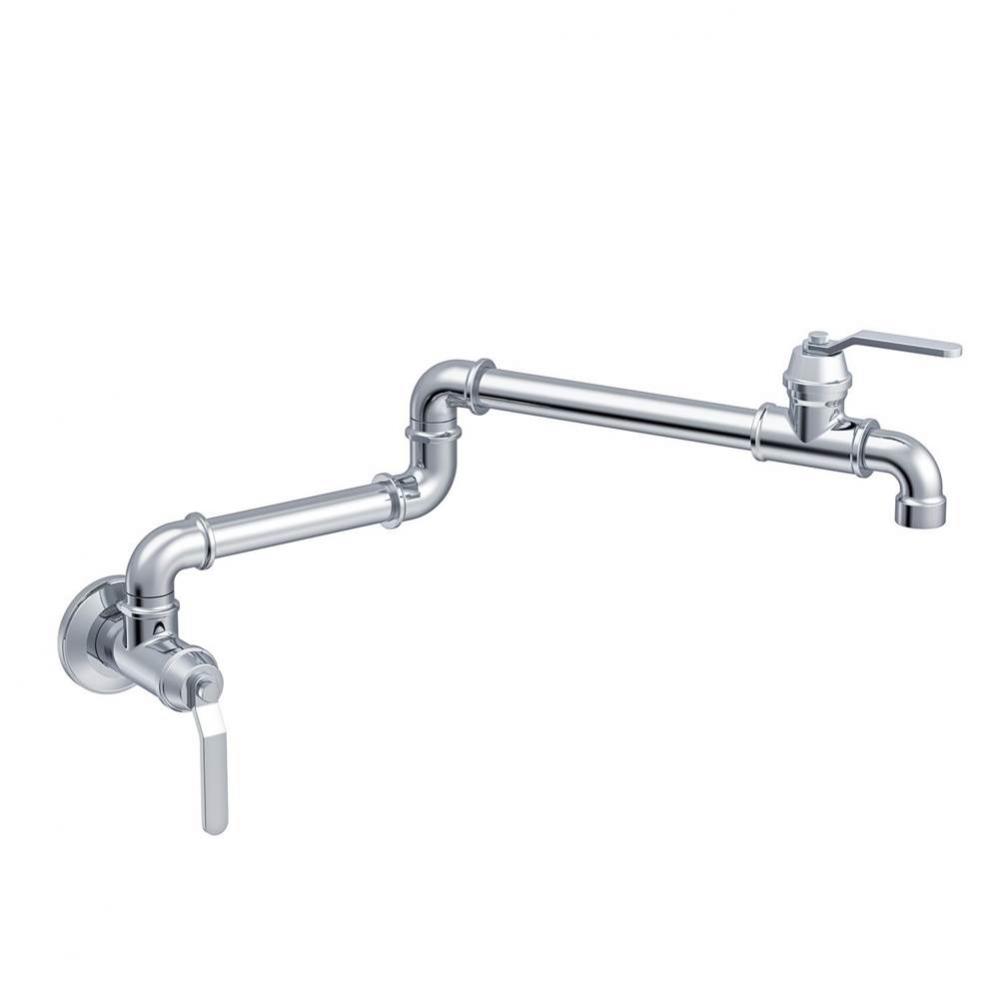 Kinzie Wall Mount Pot Filler 2.2gpm Chrome