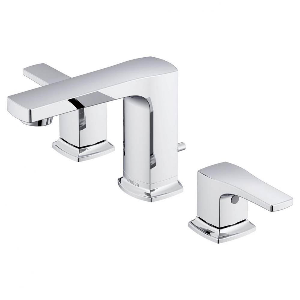 Tribune 2H Widespread Lavatory Faucet w/ 50/50 Pop-Up Drain 1.2gpm Chrome