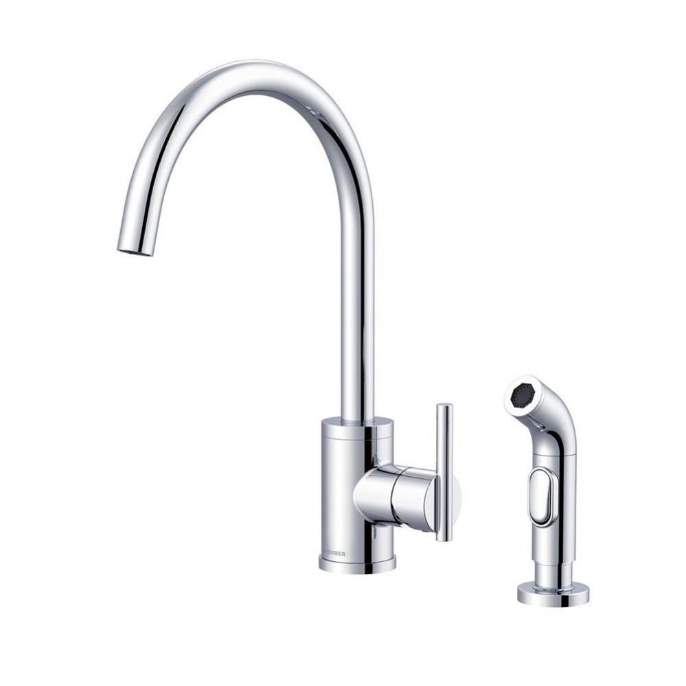 Parma 1H Kitchen Faucet w/ Spray 1.75gpm/2.2gpm Chrome