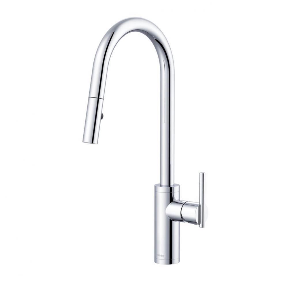 Parma Cafe Pull-Down Kitchen Faucet w/ SnapBack Retraction 1.75gpm Chrome