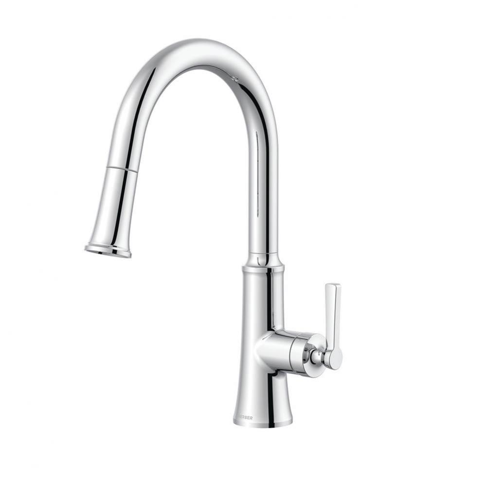 Northerly 1H Pull-Down Kitchen Faucet w/ Snapback 1.75gpm Chrome