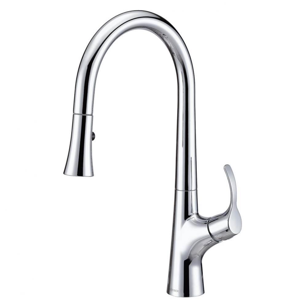 Antioch 1H Pull-Down Kitchen Faucet w/ Snapback 1.75gpm Chrome