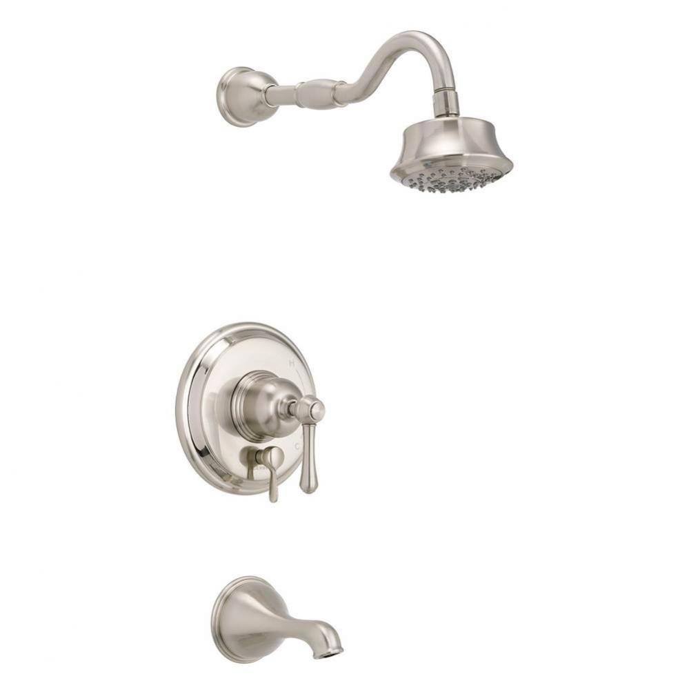 Opulence 1H Tub & Shower Trim Kit & Treysta Cartridge w/ Diverter on Valve & 5 Functio