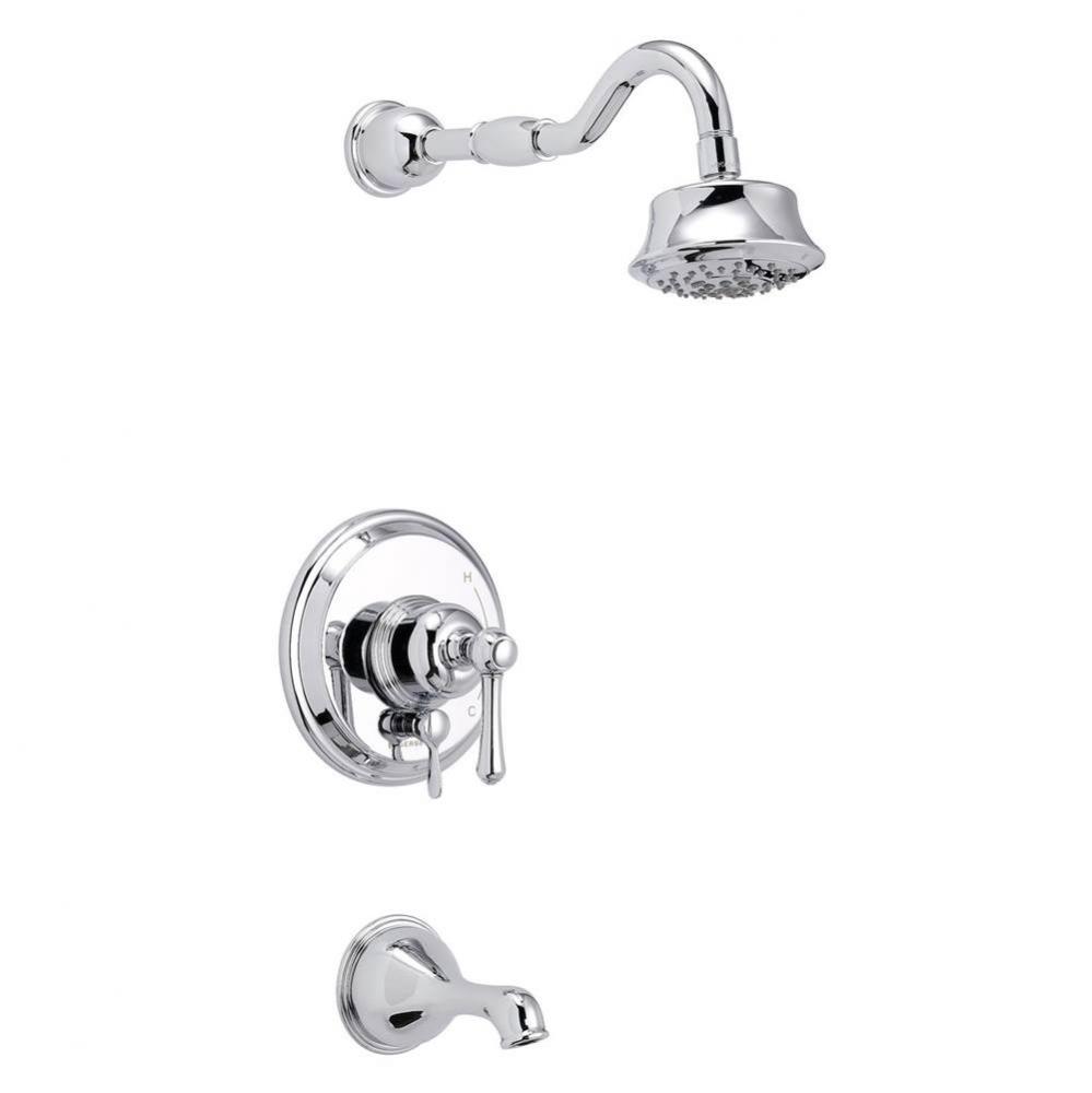 Opulence 1H Tub & Shower Trim Kit & Treysta Cartridge w/ Diverter on Valve & 5 Functio