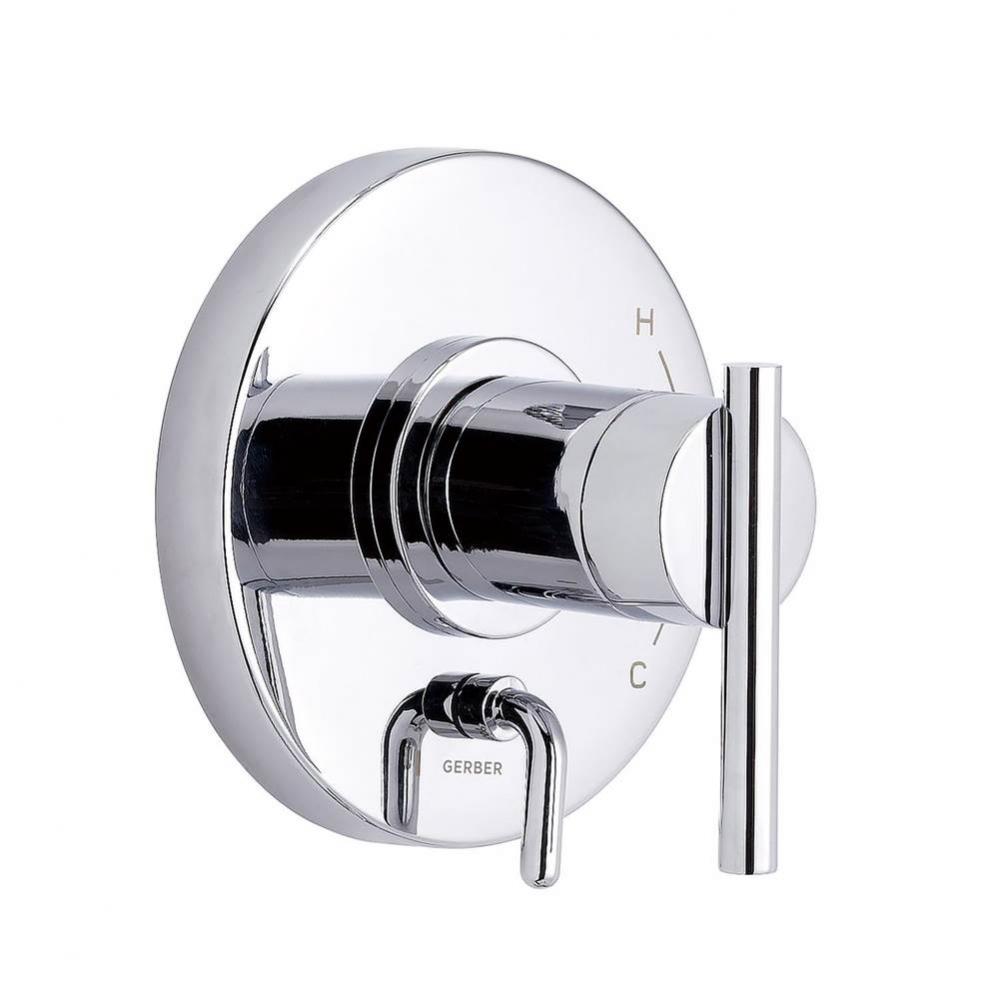 Parma 1H Pressure Balance Trim Kit & Treysta Cartridge for Valve Only w/ Diverter on Valve Chr