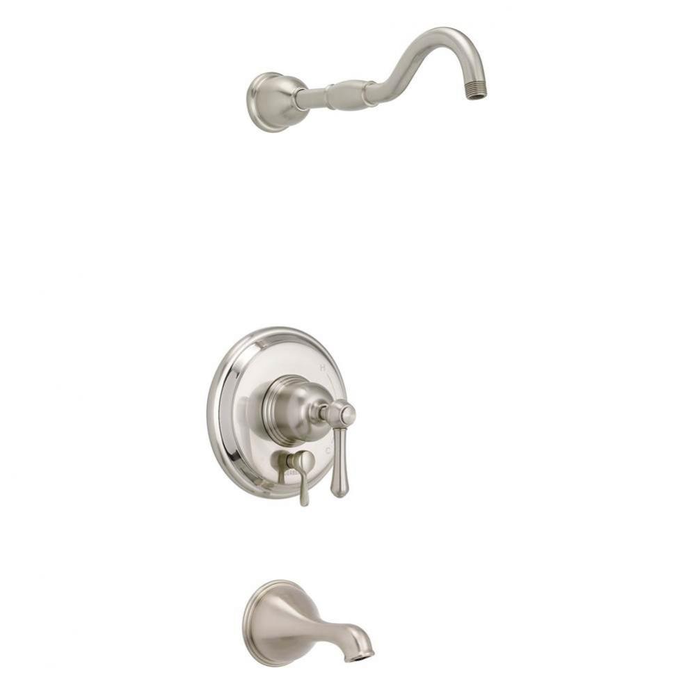 Opulence 1H Tub & Shower Trim Kit & Treysta Cartridge w/ Diverter on Valve Less Showerhead