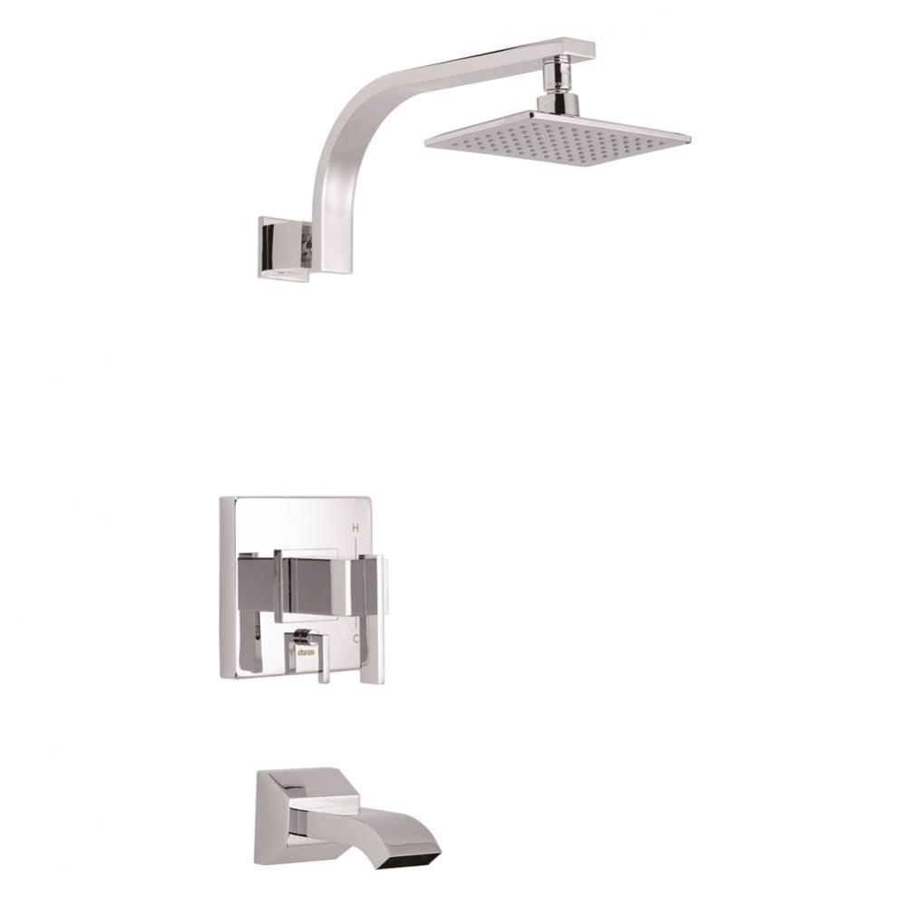 Sirius 1H Tub & Shower Trim Kit w/ Diverter on Valve & Treysta Cartridge 1.75gpm Chrome