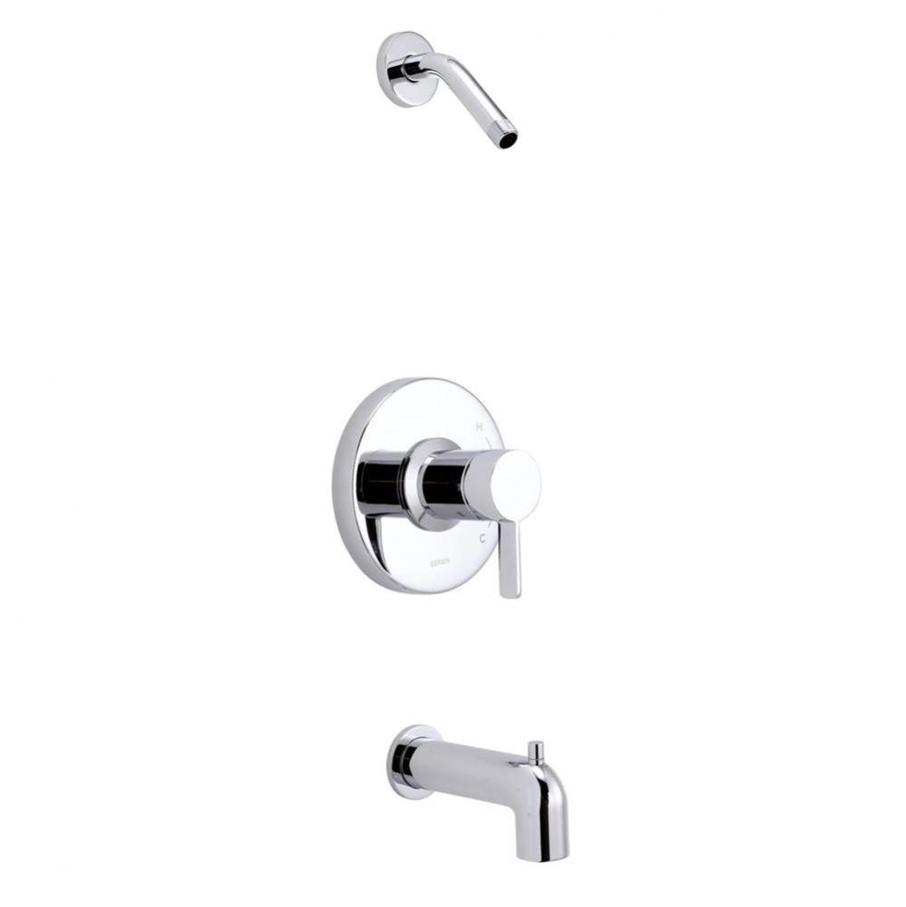 Amalfi 1H Tub & Shower Trim Kit & Treysta Cartridge w/ Diverter on Spout Less Showerhead C