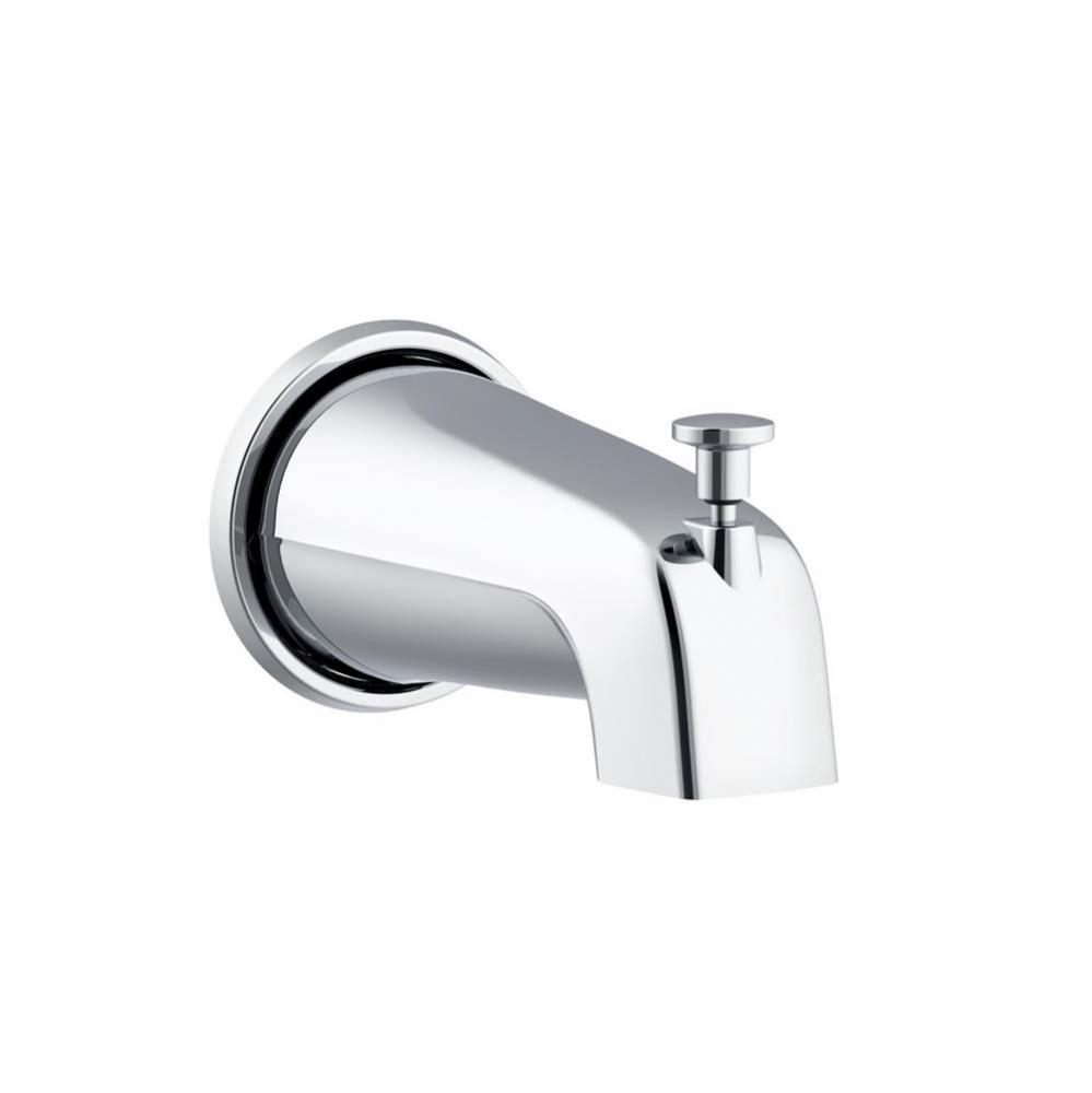5 1/2'' Wall Mount Tub Spout with Diverter Chrome