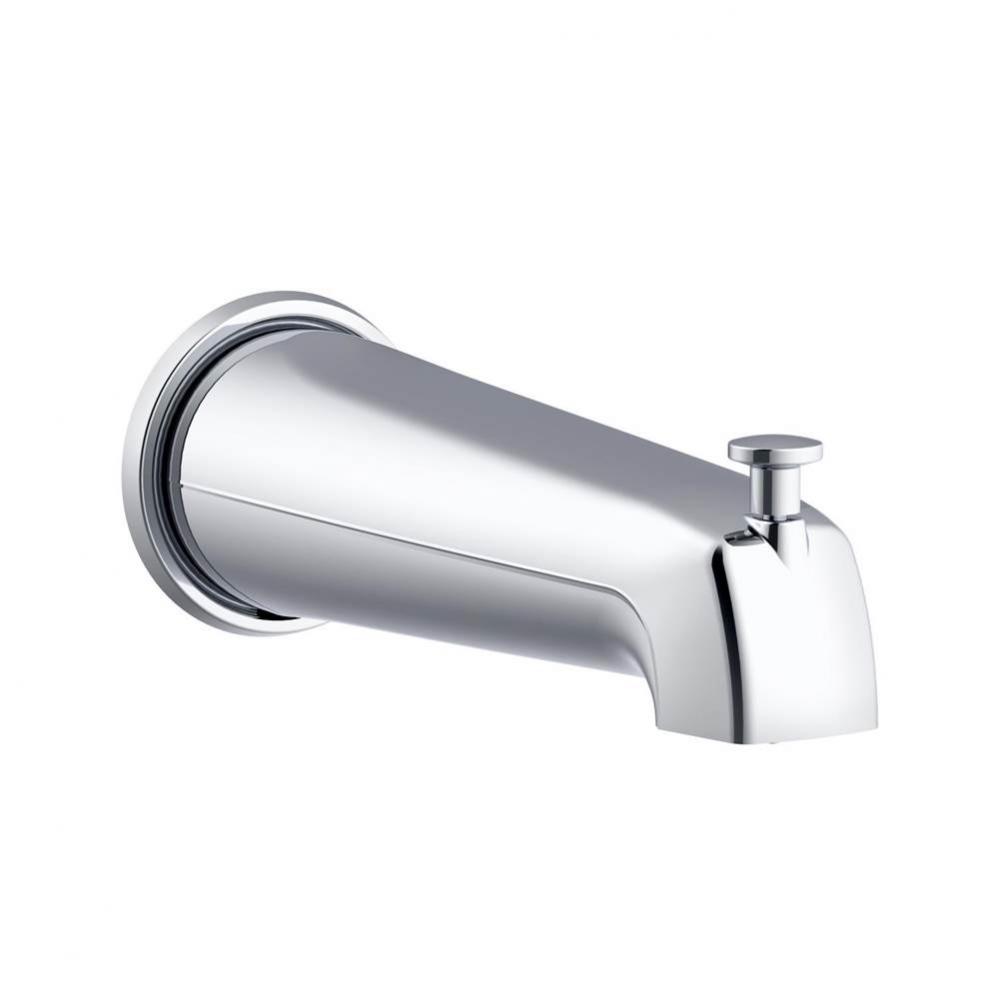 8'' Wall Mount Tub Spout with Diverter Chrome