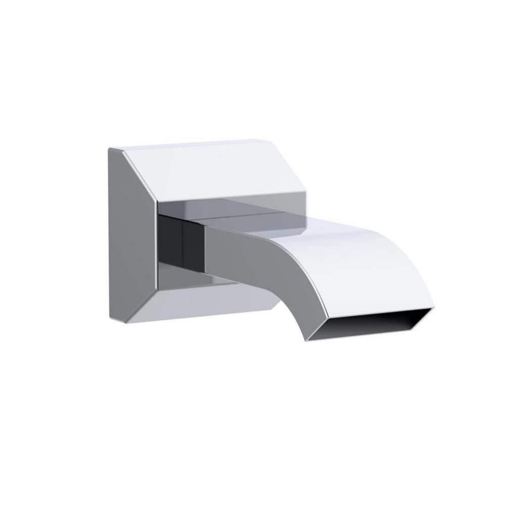 Sirius 7'' Wall Mount Tub Spout without Diverter Chrome