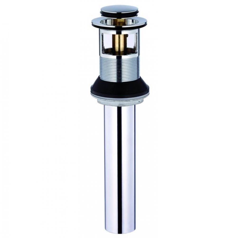 1 1/4'' Metal Touch Down Drain Assembly Chrome