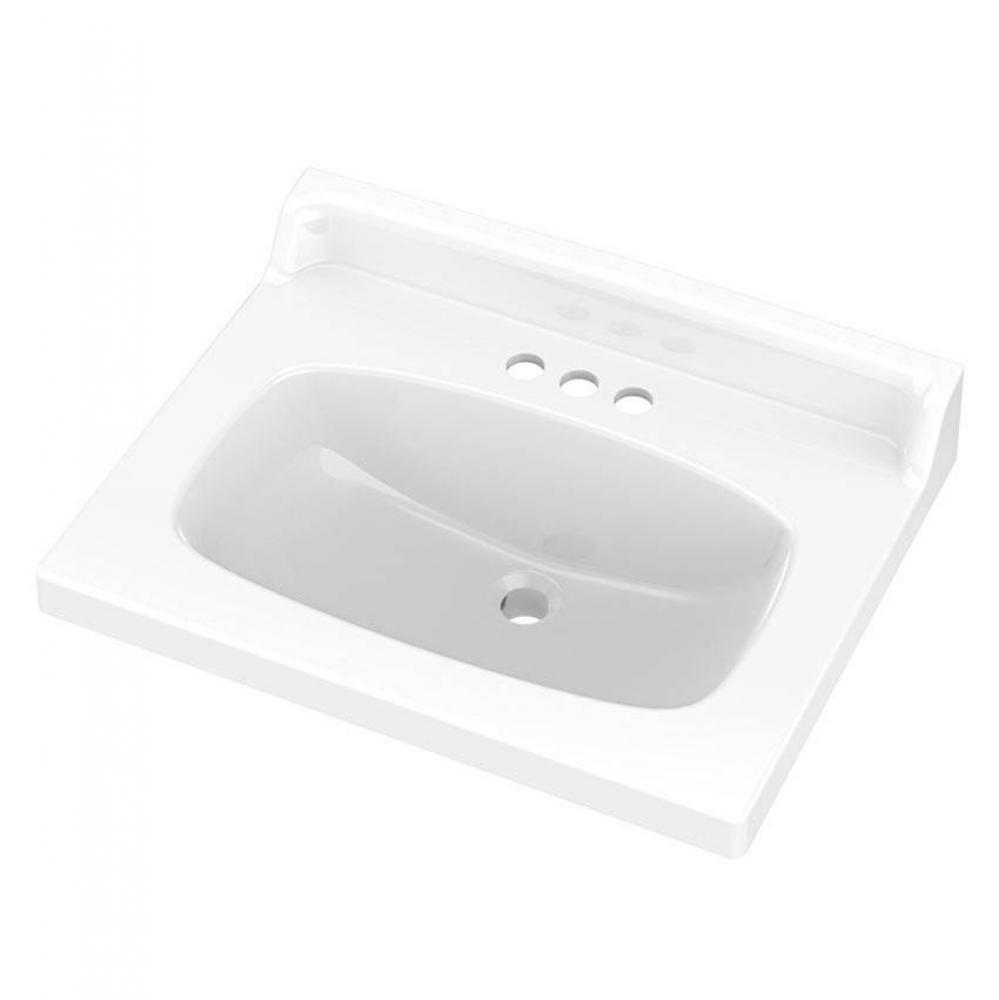 Marquis Vanity Top 25x19 4''CC White